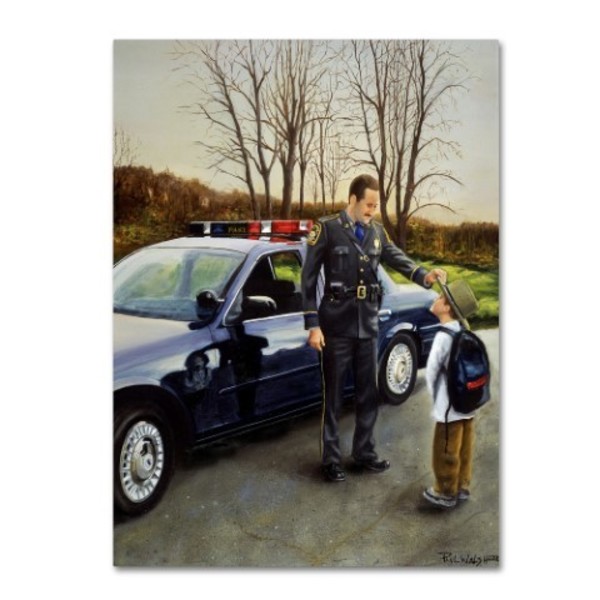 Trademark Fine Art Paul Walsh 'Police' Canvas Art, 35x47 ALI12822-C3547GG